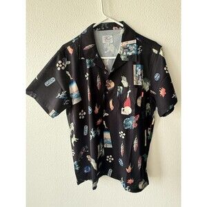 FUCT SSD Japanese All Over Hawaiian Shirt Mens Size Large, Los Angeles